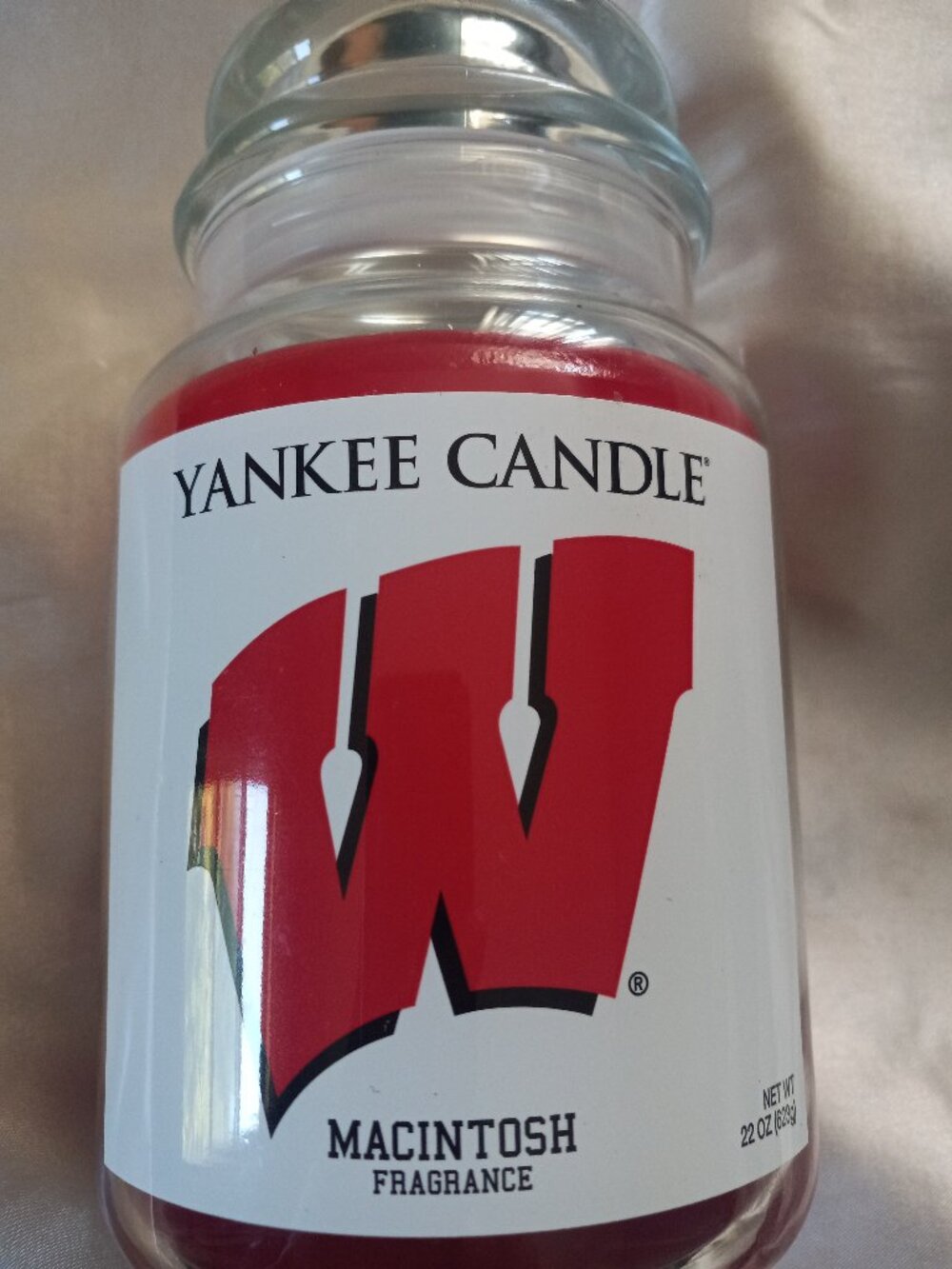 Vintage Yankee Candle University of Wisconsin 22 oz (NWT)